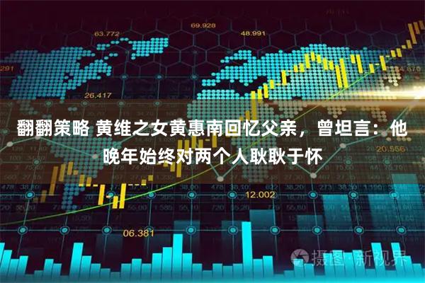 翻翻策略 黄维之女黄惠南回忆父亲，曾坦言：他晚年始终对两个人耿耿于怀
